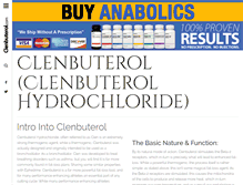 Tablet Screenshot of clenbuterol.com